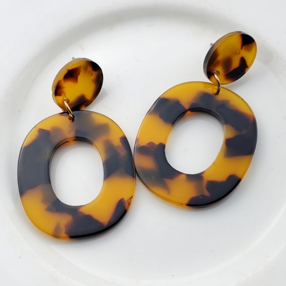 💫5/$25 leopard Abstract Boho Earrings